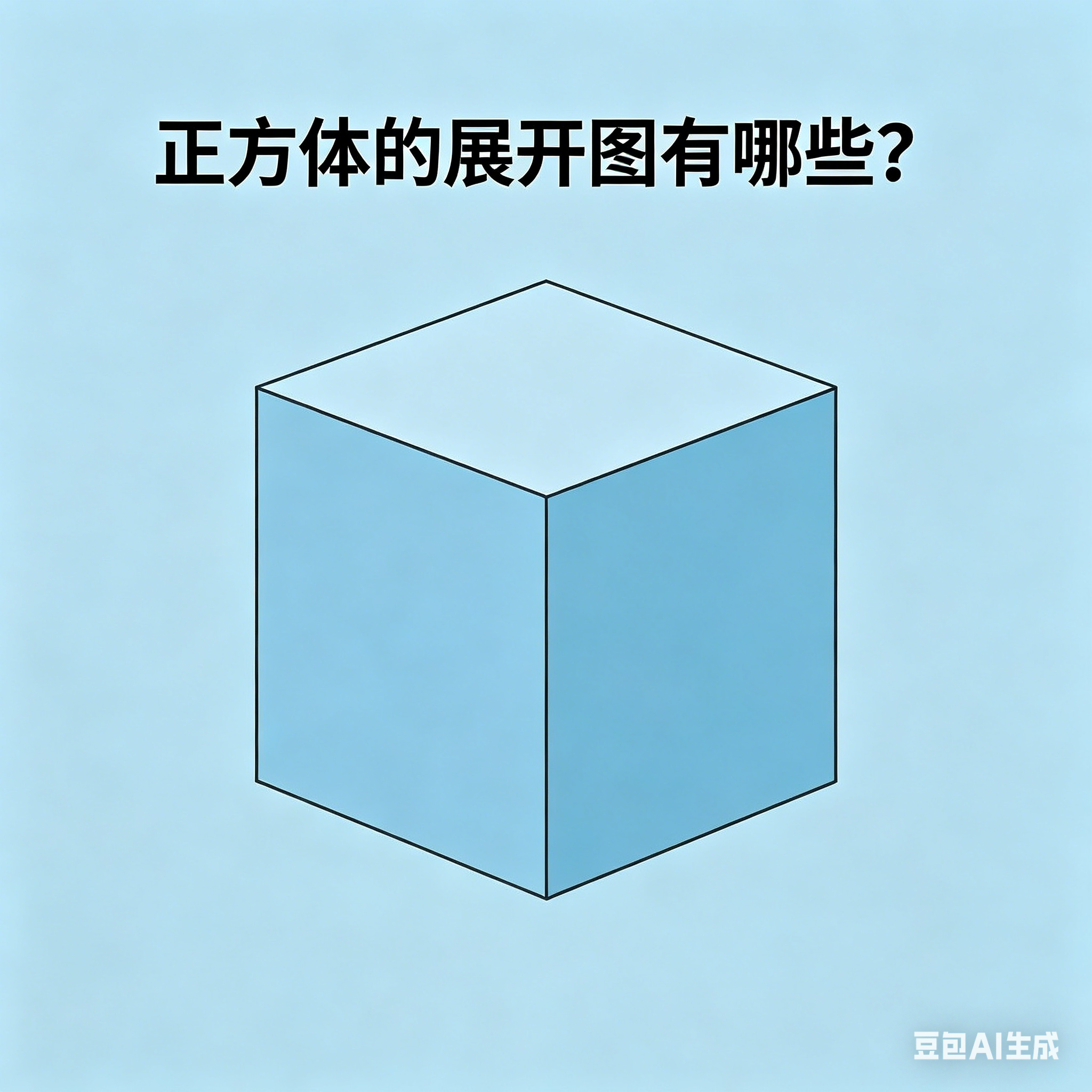 正方体有哪些不同的展开图？